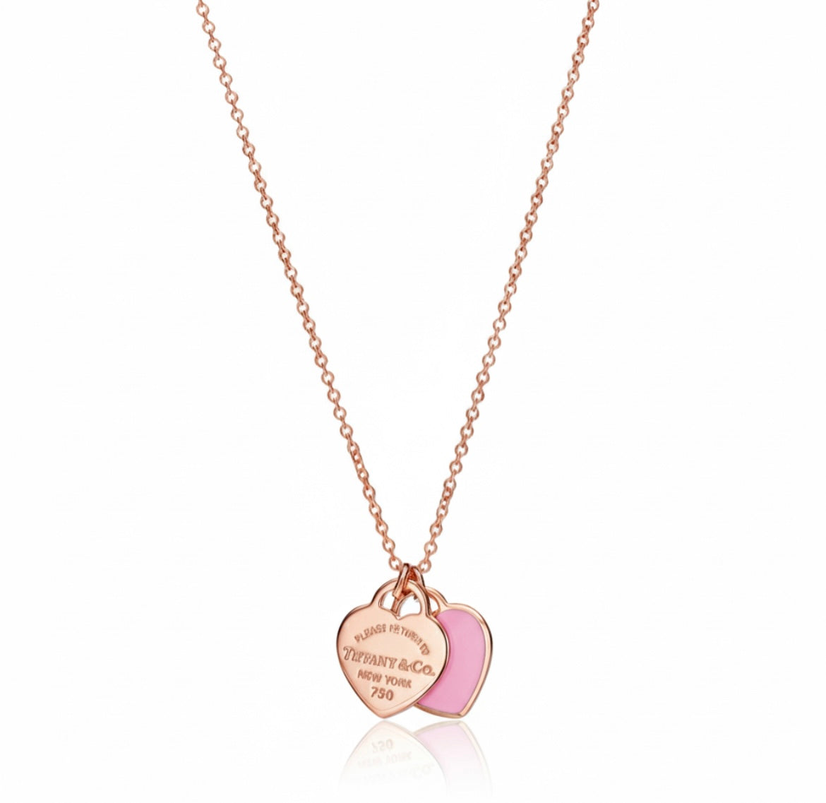 T&C Double Heart Necklace
