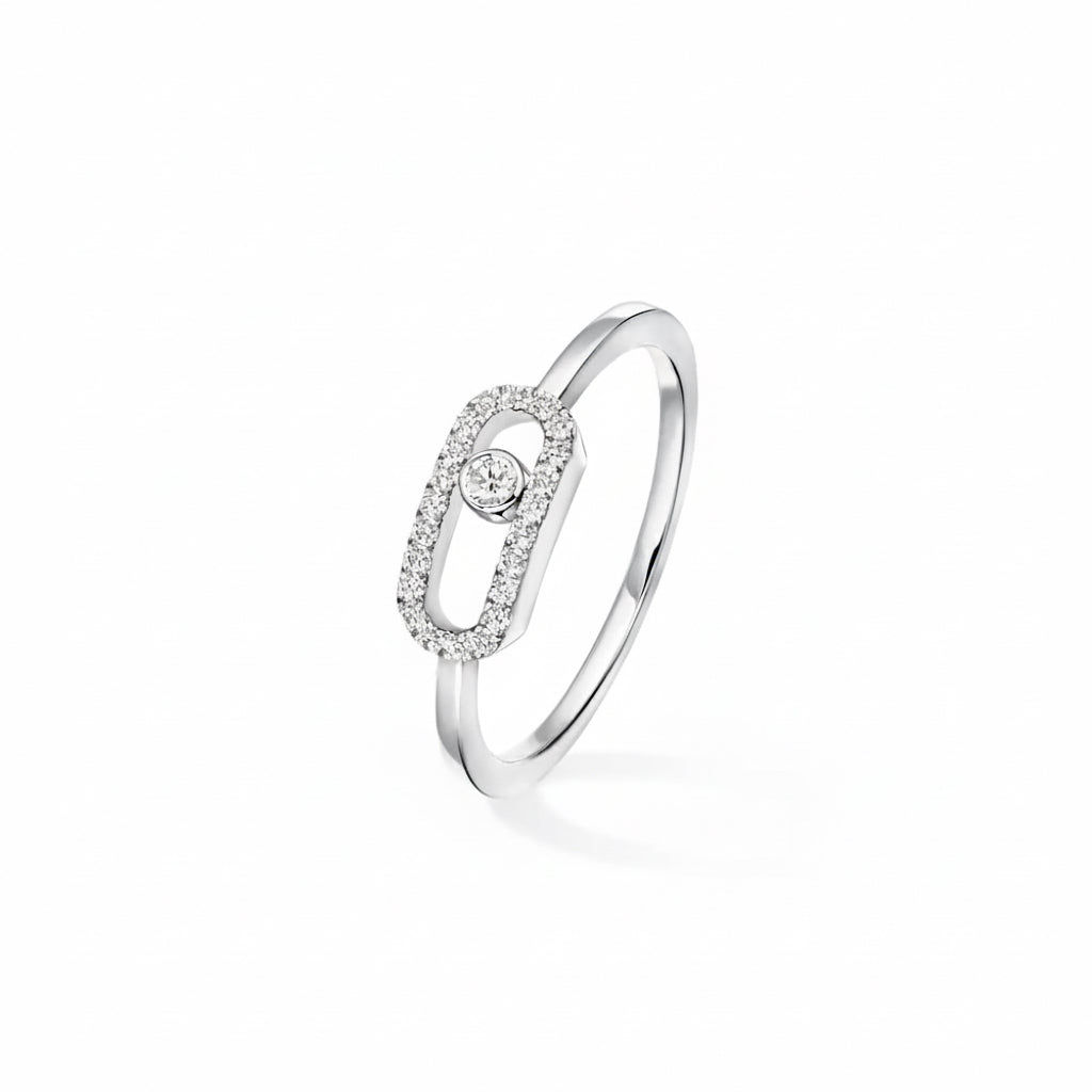 M Diamond Ring