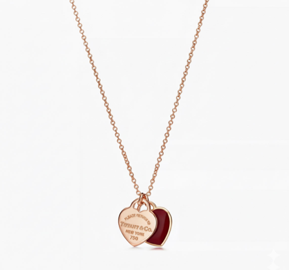 T&C Double Heart Necklace