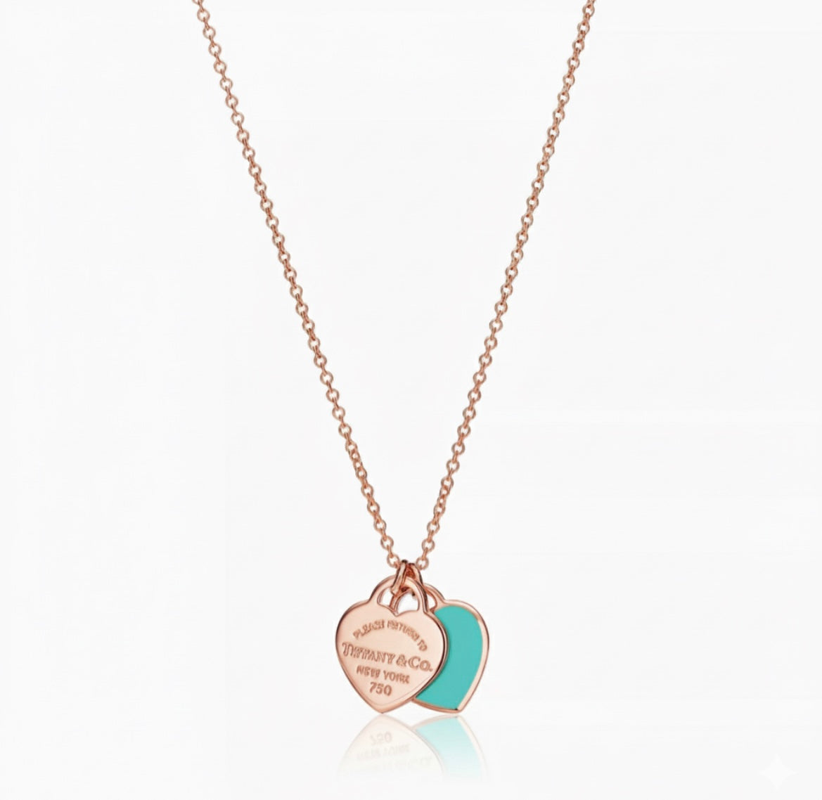 T&C Double Heart Necklace