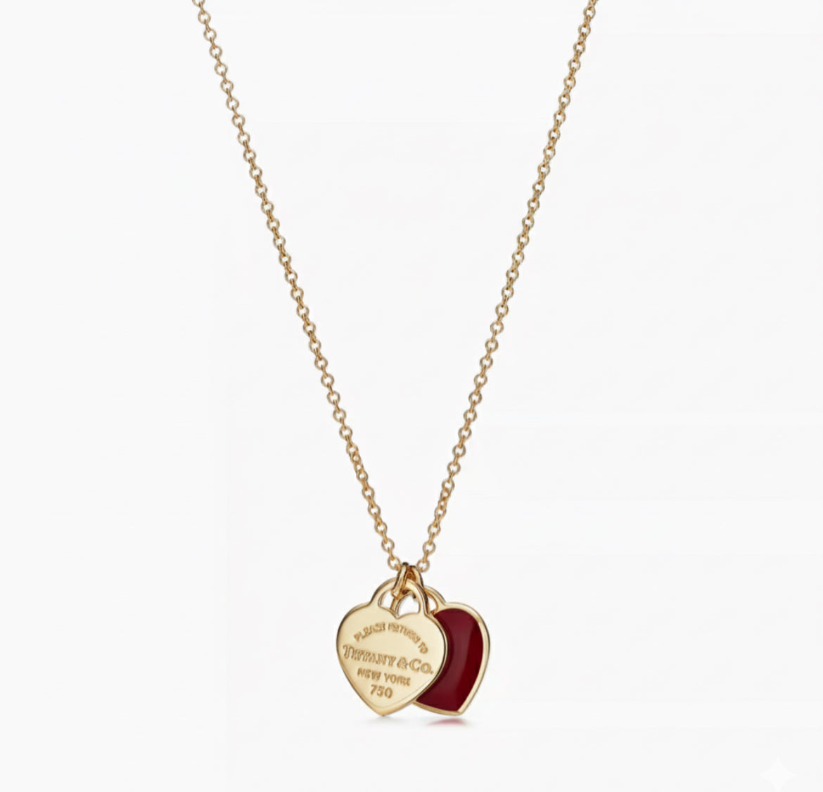 T&C Double Heart Necklace