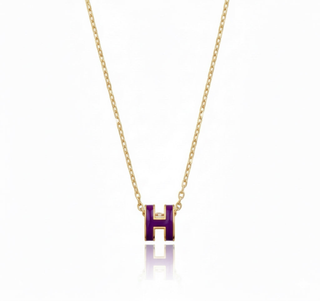 H Pendant Necklace