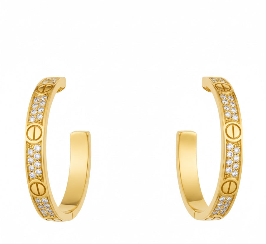 Diamond Love Earrings