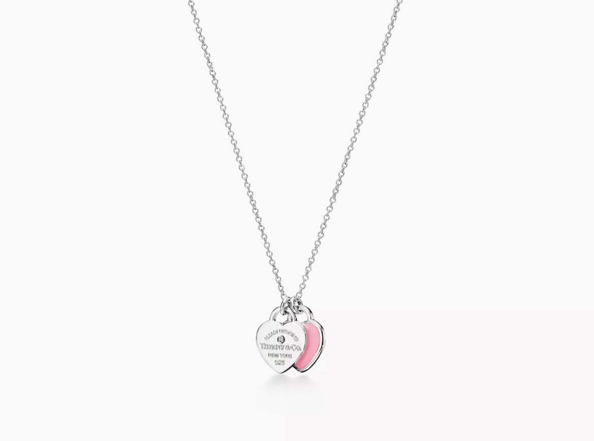 T&C Double Heart Necklace