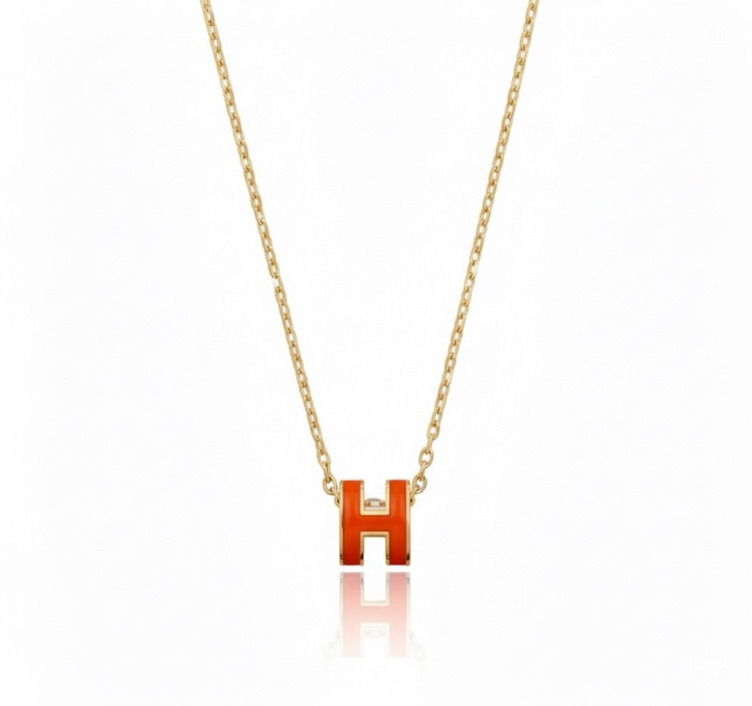 H Pendant Necklace