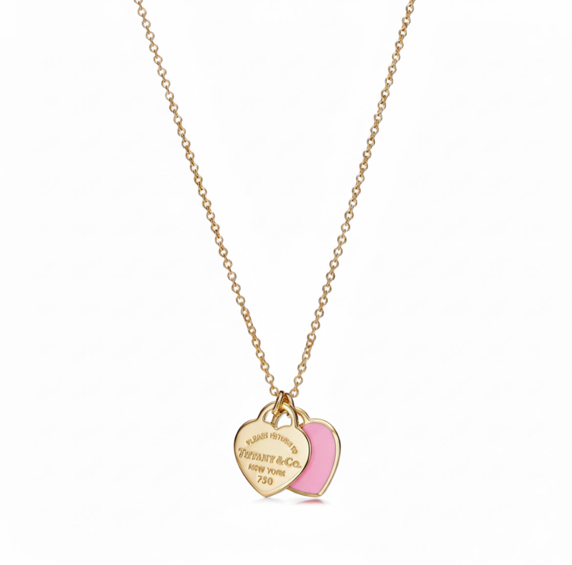 T&C Double Heart Necklace